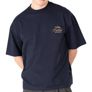 PROHIBITED CAMISETA MANGA CORTA PB LEAF TEE NAVY FRONT