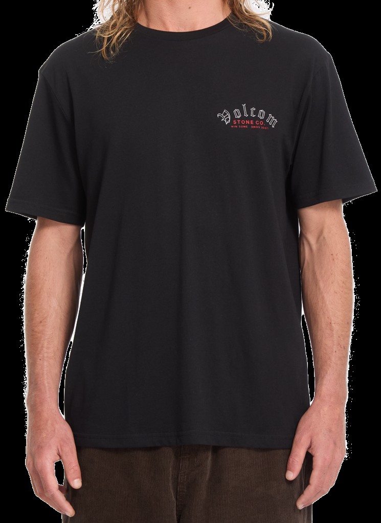 VOLCOM CAMISETA WINOME BSC SST BLACK FRONT