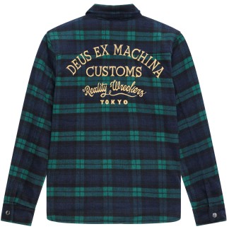 DEUS EX MACHINA CAMISA MANGA LARGA MAXWELL CHECK GREEN CHECK BACK