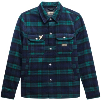 DEUS EX MACHINA CAMISA MANGA LARGA MAXWELL CHECK GREEN CHECK FRONT