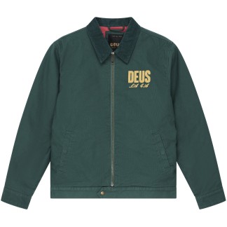 CHAQUETA DEUS EX MACHINA CHAQUETA CUTAWAY JACKET RACING GREEN FRONT