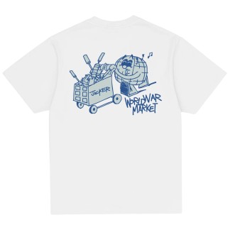 JACKER CAMISETA MANGA CORTA WORLD WAR MARKET WHITE BACK