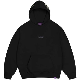 JACKER SUDADERA DE CAPUCHA MK ULTRA BLACK FRONT