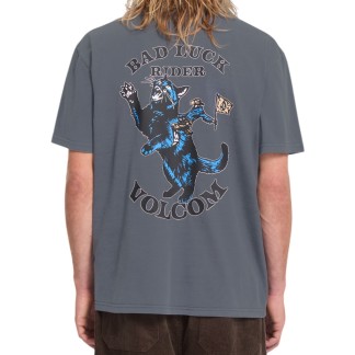 VOLCOM CAMISETA MANGA CORTA BAD LUCK STORM BLUE BACK