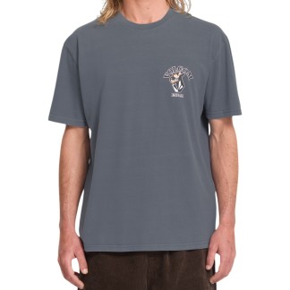VOLCOM CAMISETA MANGA CORTA BAD LUCK STORM BLUE FRONT
