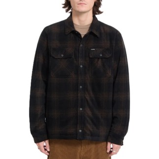VOLCOM SOBRECAMISA BOWERED II FLEECE CACAO FRONT MODELO