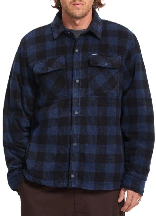 VOLCOM SOBRECAMISA BOWERED II FLEECE MARINE FRONT MODELO