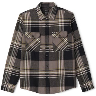 BRIXTON CAMISA MANGA LARGA BOWERY FLANNEL BLACK MULTI FRONT