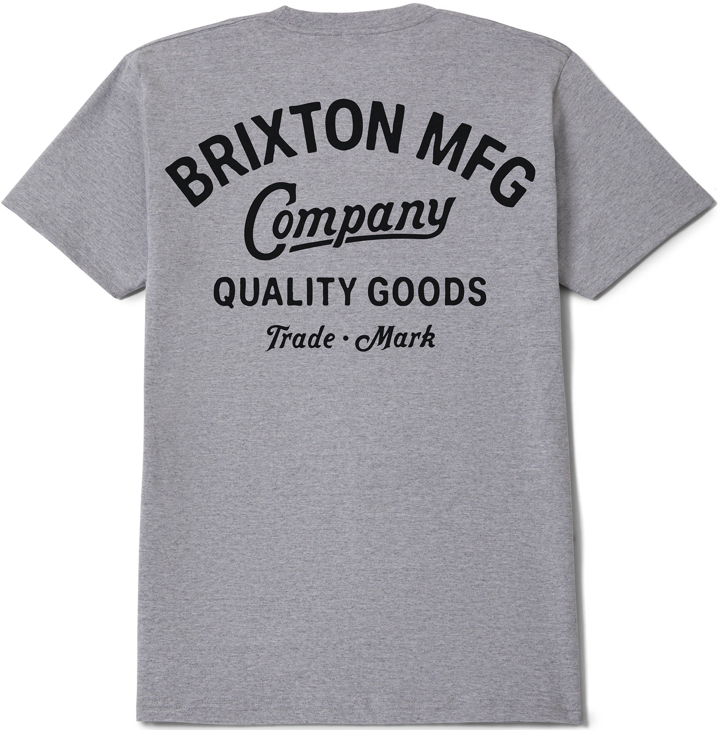BRIXTON CAMISETA MANGA CORTA STRATON HEATHER GREY BACK