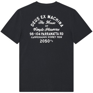 DEUS EX MACHINA CAMISETA MANGA CORTA DROVERS DOG BLACK FRONT