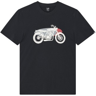 DEUS EX MACHINA CAMISETA MANGA CORTA DROVERS DOG BLACK FRONT