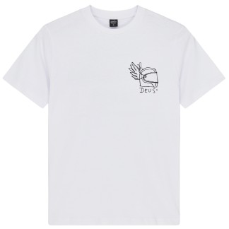 DEUS EX MACHINA CAMISETA MANGA CORTA HARAJUKU HELMET TEE WHITE FRONT