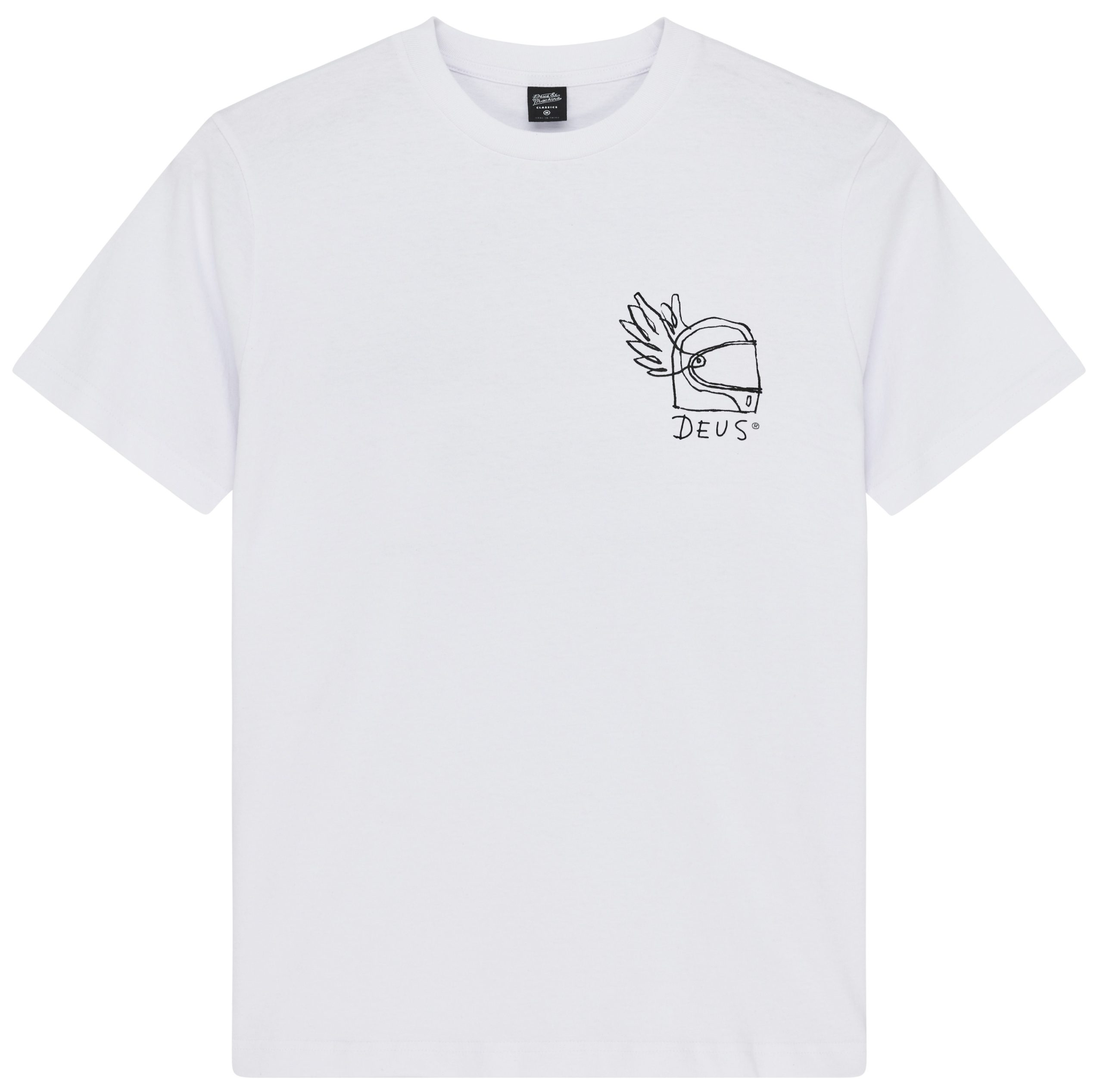 DEUS EX MACHINA CAMISETA MANGA CORTA HARAJUKU HELMET TEE WHITE FRONT