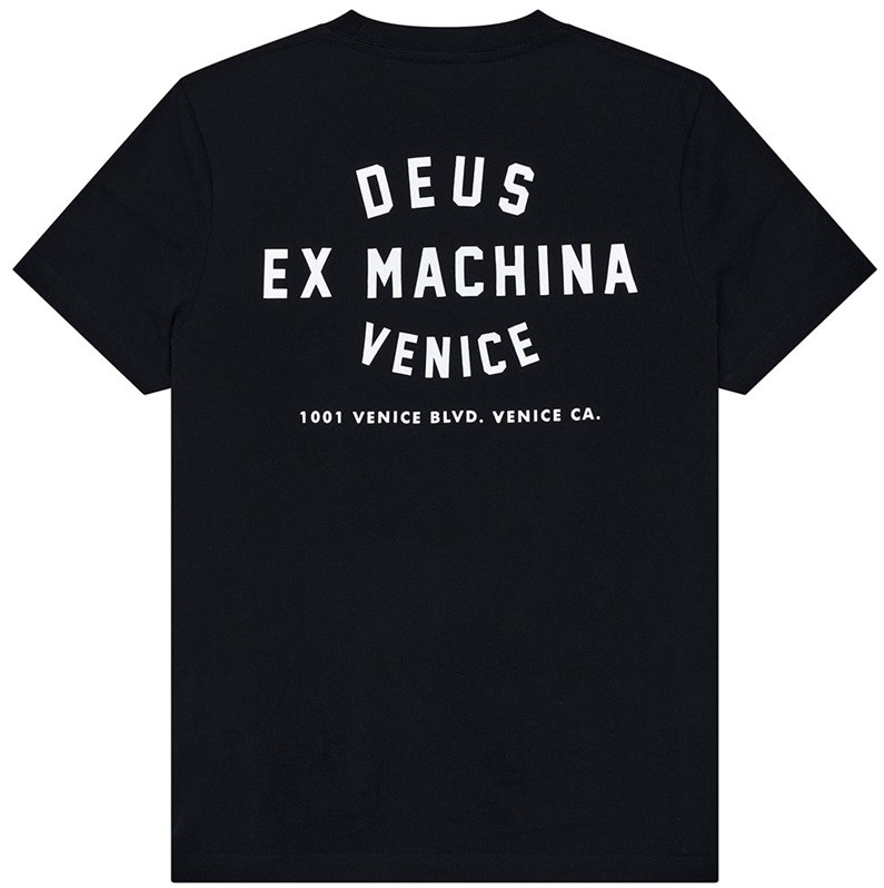 DEUS EX MACHINA CAMISETA MANGA CORTA VENICE SKULL BLACK BACK