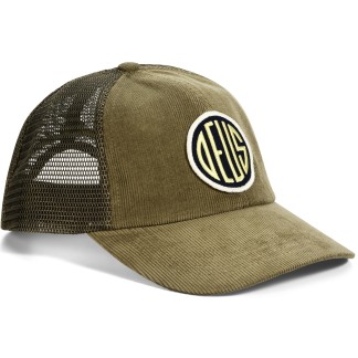DEUS EX MACHINA GORRA PILL CORD TRUCKER OLIVE GREEN FRONT