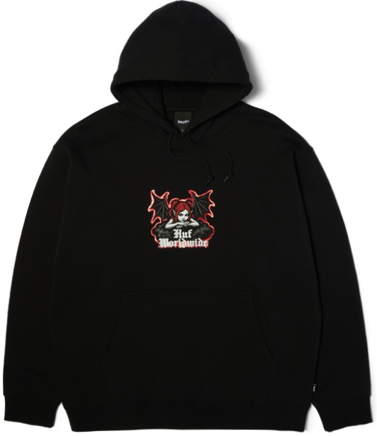 HUF-SUDADERA-CHAOS PO HD-BLACK-26-00