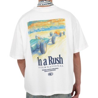 PROHIBITED CAMISETA MANGA CORTA GRAND PRIX OFF WHITE BACK