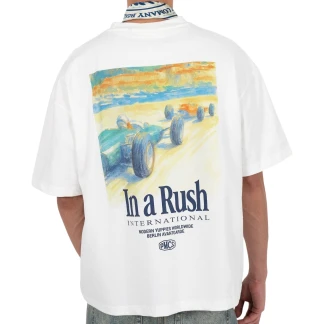 PROHIBITED CAMISETA MANGA CORTA GRAND PRIX OFF WHITE BACK