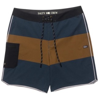 SALTY CREW BAÑADOR SESSION BLOCKED MIDNIGHT NAVY FRONT