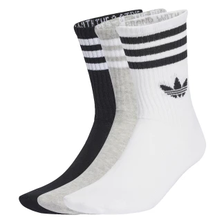 ADIDAS ORIGINALS 3S CREW S 3P – White/Grey/Black