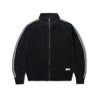 butter-chaqueta-Club Zip-Thru Knit Black 1
