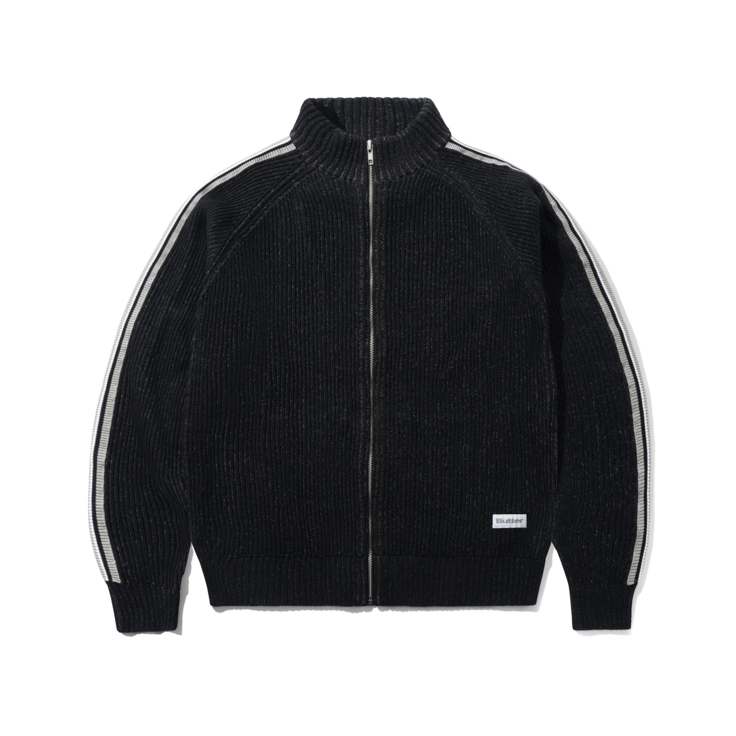 butter-chaqueta-Club Zip-Thru Knit Black 1