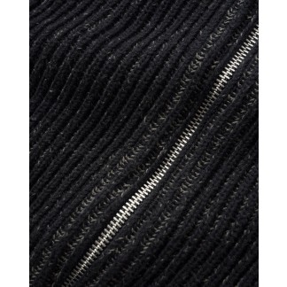 butter-chaqueta-Club Zip-Thru Knit Black 2