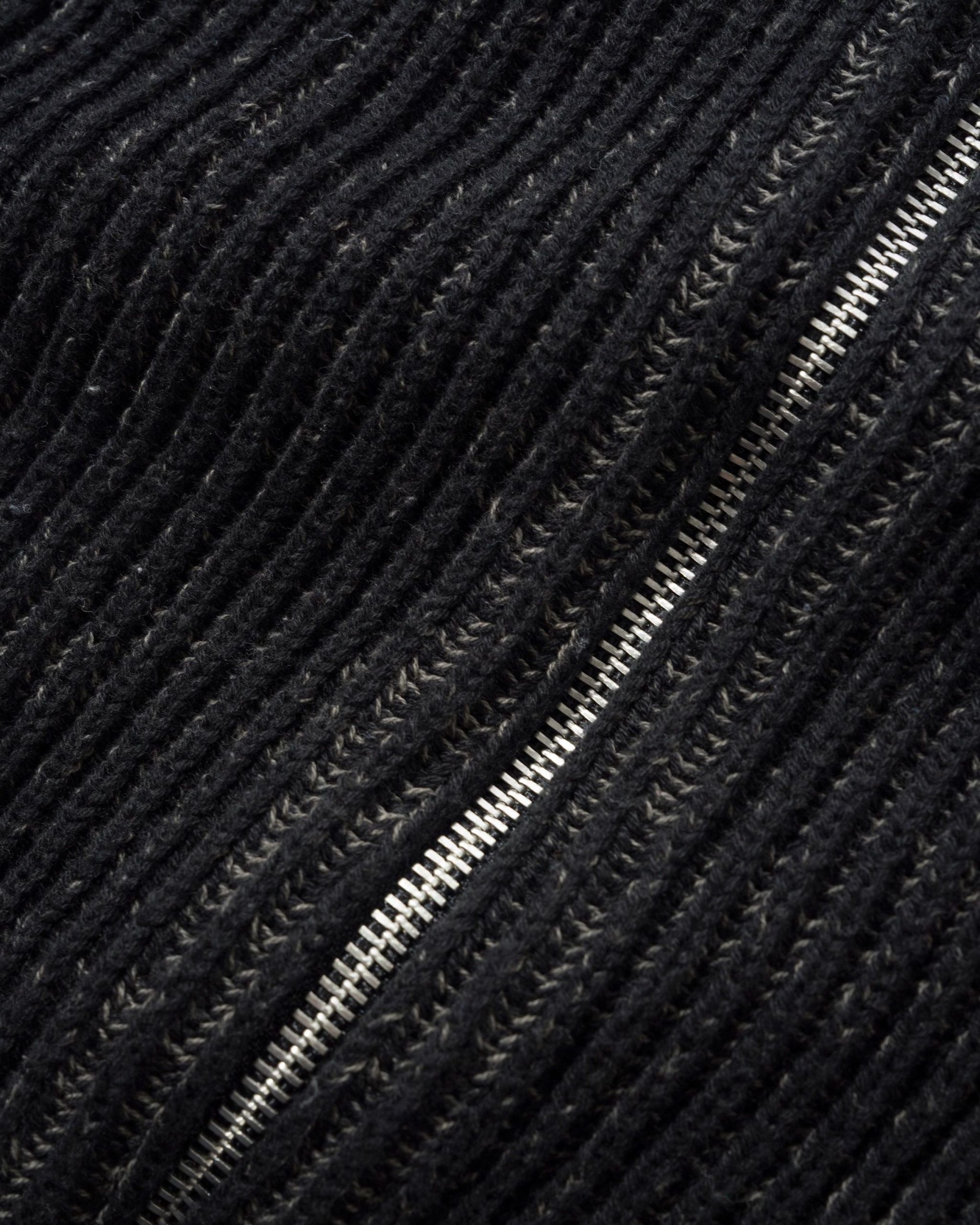 butter-chaqueta-Club Zip-Thru Knit Black 2
