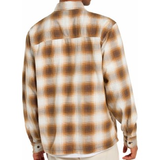 DICKIES CAMISA MANGA LARGA GULFPORT CHOCOLATE BROWN BACK