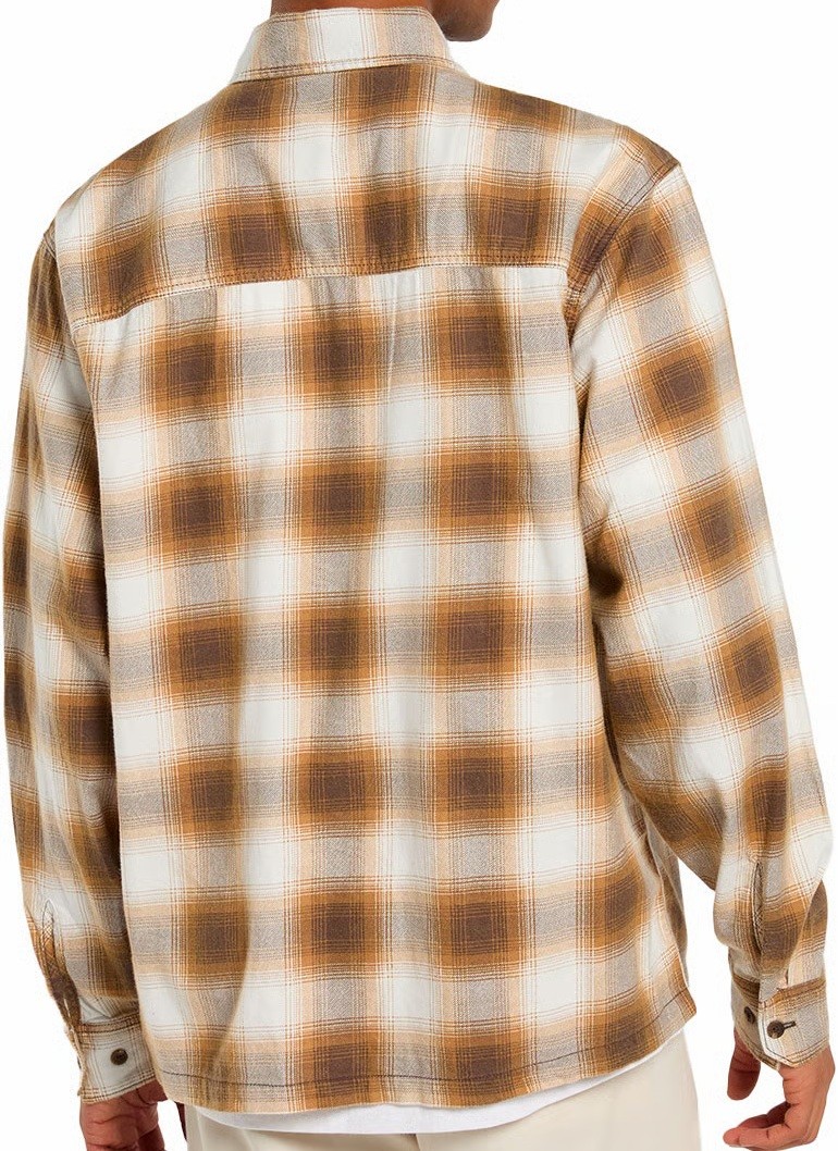 DICKIES CAMISA MANGA LARGA GULFPORT CHOCOLATE BROWN BACK