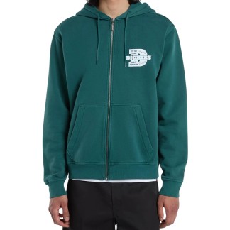 DICKIES SUDADERA CAPUCHA Y CREMALLERA MINDEN ZH DARK GREEN FRONT