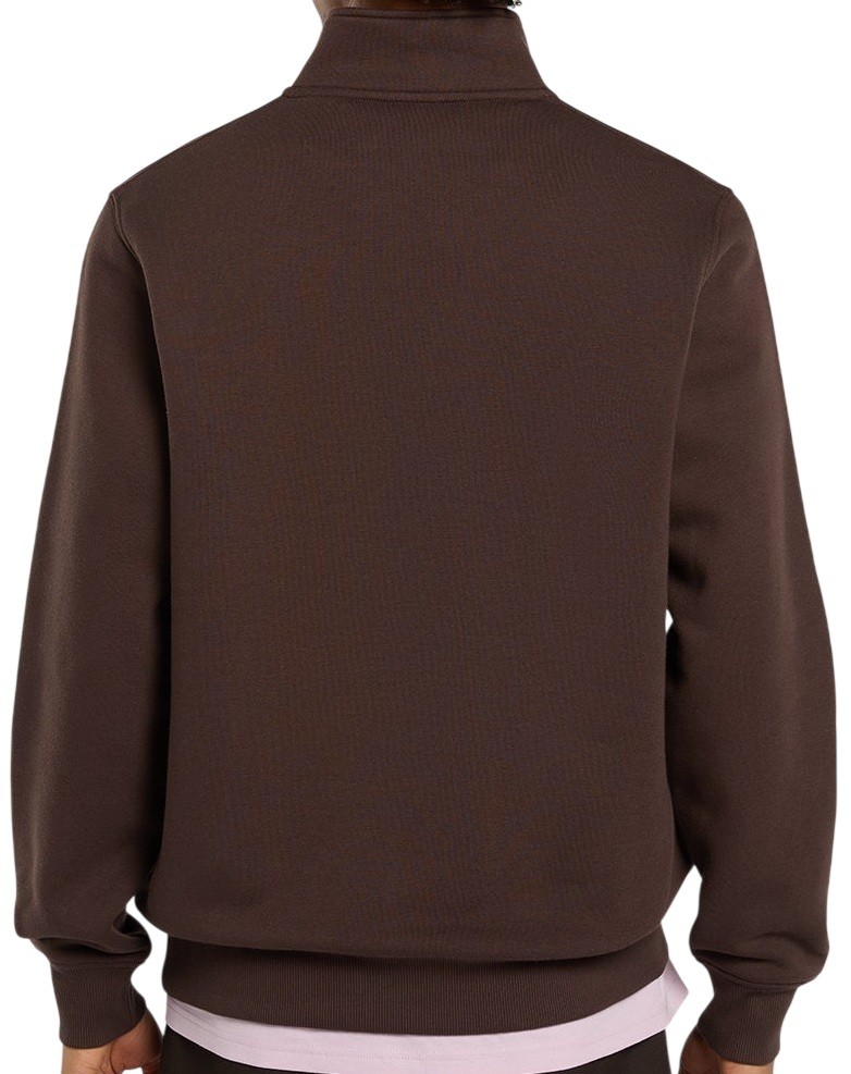 DICKIES SUDADERA CUARTO DE CREMALLERA CHOCOLATE BROWN BACK