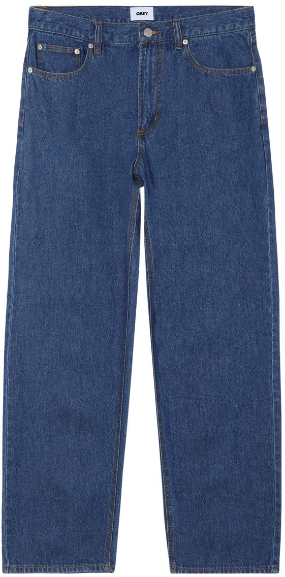 OBEY PANTALON TEJANO EMERSON DENIM STONE WASH FRONT