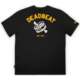 THE DUDES CAMISETA MANGA CORTA DEADBEAT SNARE BLACK BACK