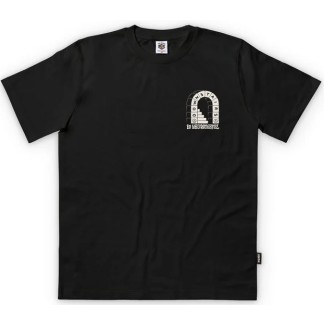 THE DUDES CAMISETA MANGA CORTA DOWNSTAIRS BLACK FRONT