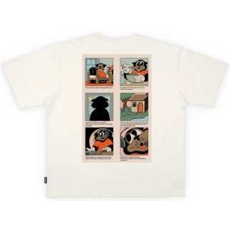 THE DUDES CAMISETA MANGA CORTA FUCKY WEEKLY OFF WHITE BACK