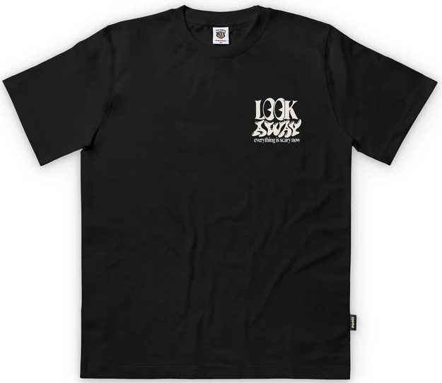 THE DUDES CAMISETA MANGA CORTA LOOK AWAY BLACK FRONT