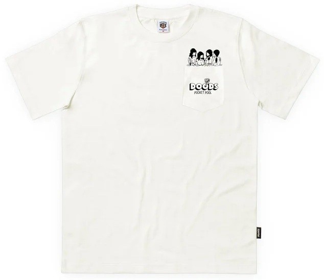 THE DUDES CAMISETA MANGA CORTA POCKET POOL OFF WHITE FRONT