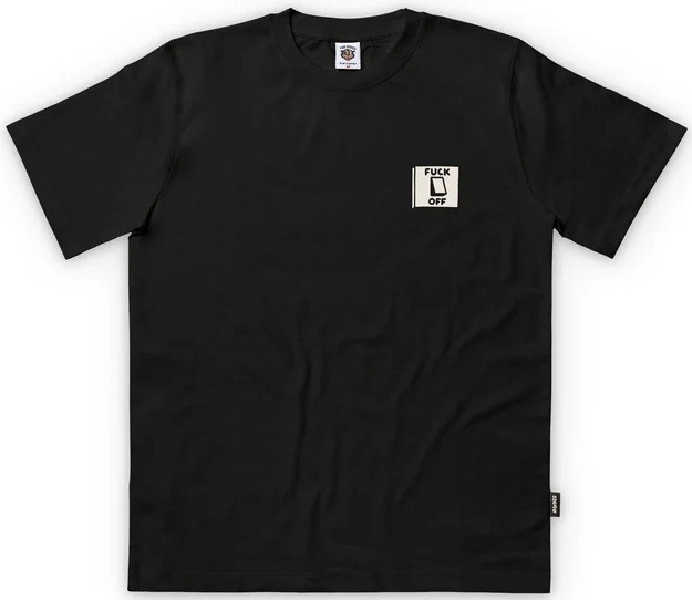 THE DUDES CAMISETA MANGA CORTA SWITCH BLACK FRONT