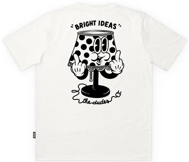 THE DUDES CAMISETA MANGA CORTA SWITCH OFF WHITE BACK