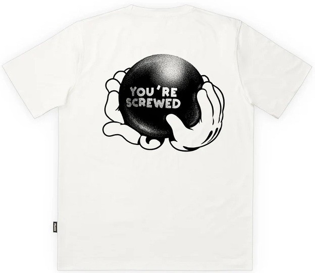 THE DUDES CAMISETA MANGA CORTA YOU RE SCREWED OFF WHITE BACK