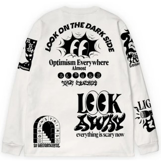THE DUDES CAMISETA MANGA LARGA DARK SIDE WHITE BACK