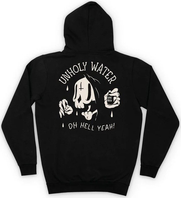 THE DUDES SUDADERA DE CAPUCHA UNHOLY WATER BLACK BACK