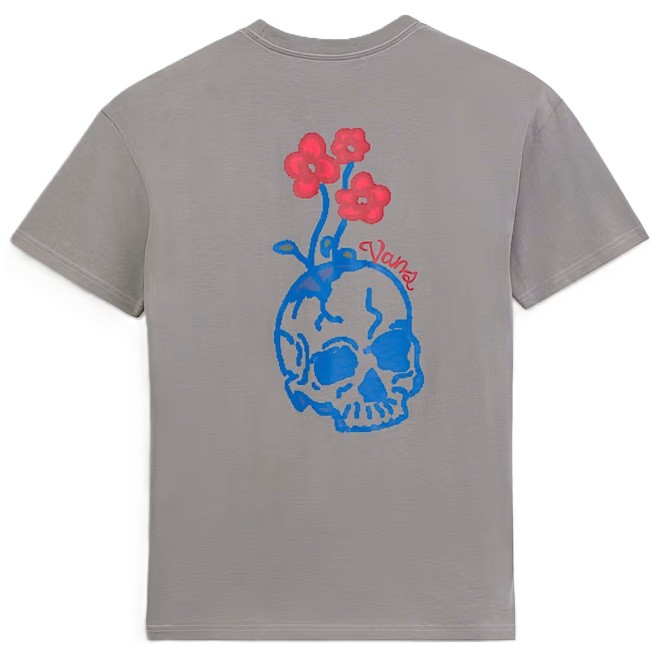 VANS CAMISETA DE MUJER HAND DRAWN FLORAL PEWTER BACK