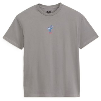 VANS CAMISETA DE MUJER HAND DRAWN FLORAL PEWTER FRONT