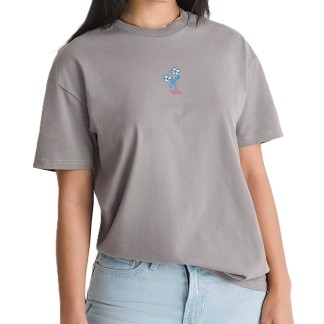 VANS CAMISETA DE MUJER HAND DRAWN FLORAL PEWTER MODELO