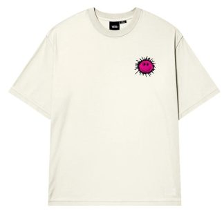 VANS CAMISETA MANGA CORTA CHECKERBOARD BEHAVIOUR EGRET FRONT