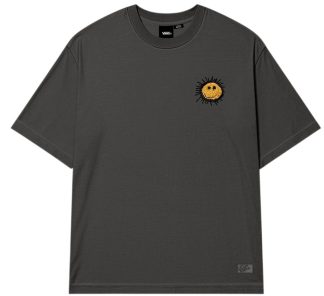 VANS CAMISETA MANGA CORTA CHECKERBOARD BEHAVIOUR FADED BLACK FRONT