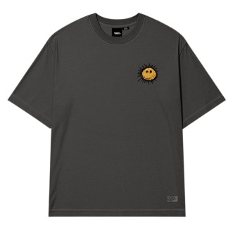 VANS CAMISETA MANGA CORTA CHECKERBOARD BEHAVIOUR FADED BLACK FRONT