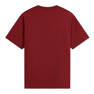 VANS CAMISETA MANGA CORTA LEFT CHEST II LOOSE POPPY EMBER BACK